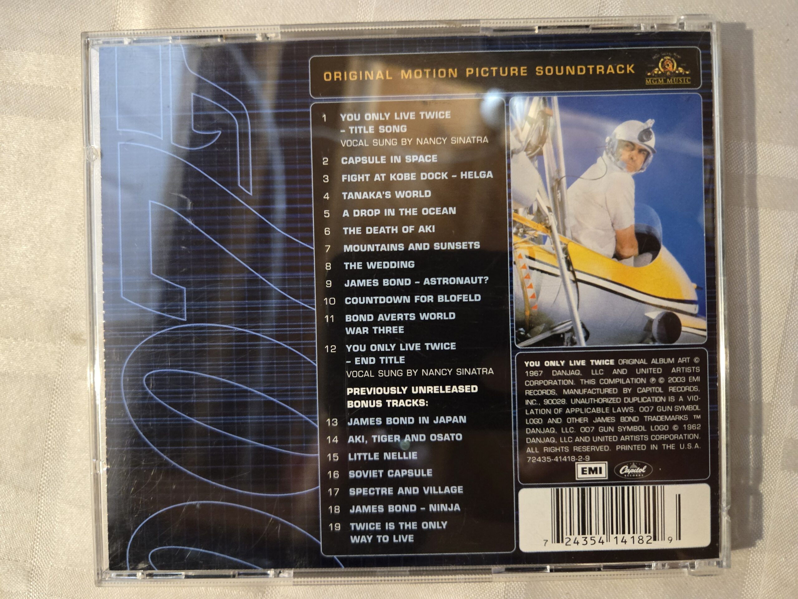 cd- James Bond : You only live twice - Soundtrack
