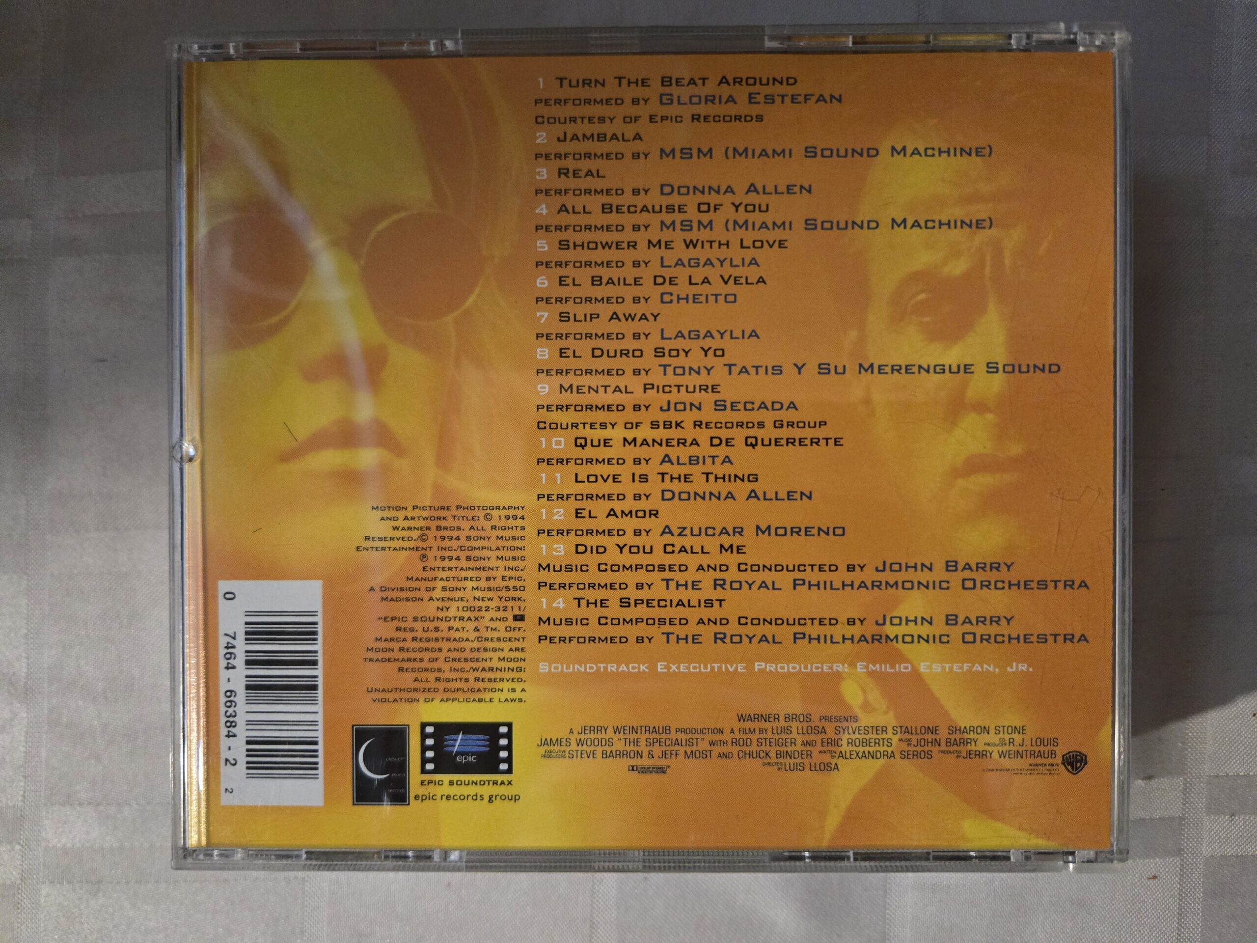 cd- The Specialist - Soundtrack