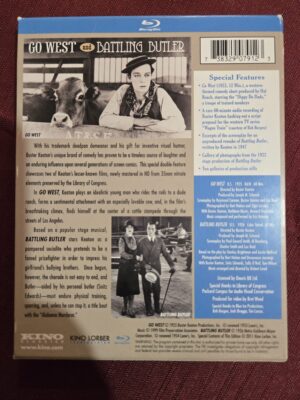 bluray- Kino Lorber - Go West and Battling Butler (Silent Film)