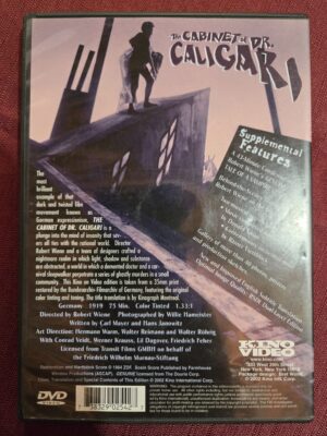 dvd- Kino Lorber - The Cabinet of Dr. Caligari (German Silent Film)