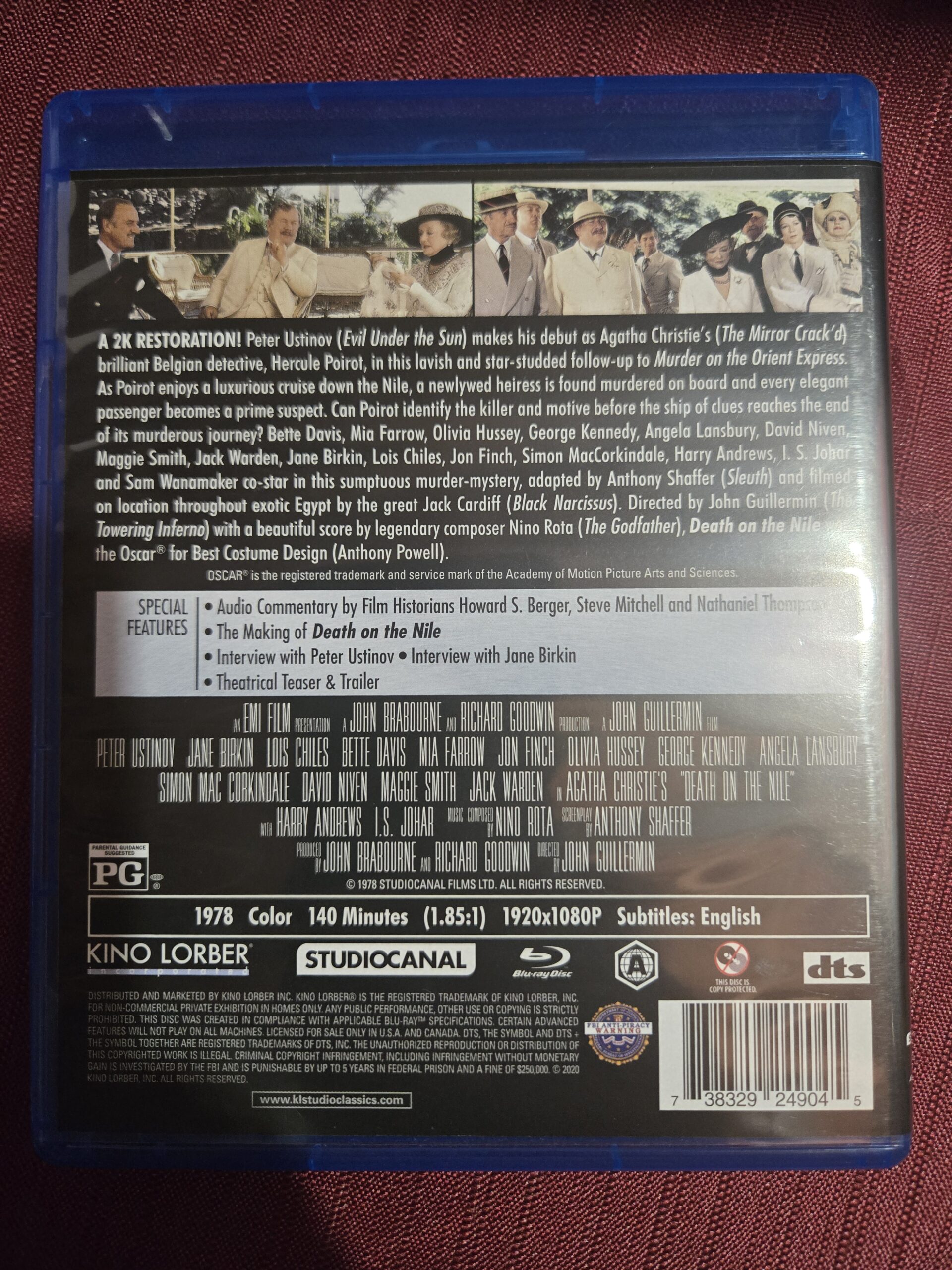 bluray- Kino Lorber - Death on the Niles