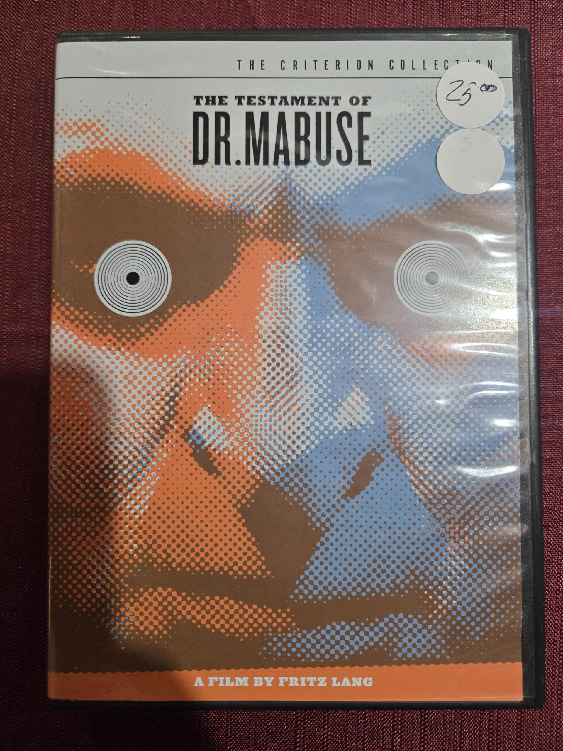 dvd- Criterion Collection – The Testament of Dr. Mabuse (1933)