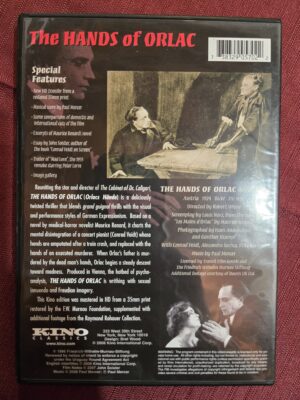 dvd- Kino Lorber - The Hands of Orlac