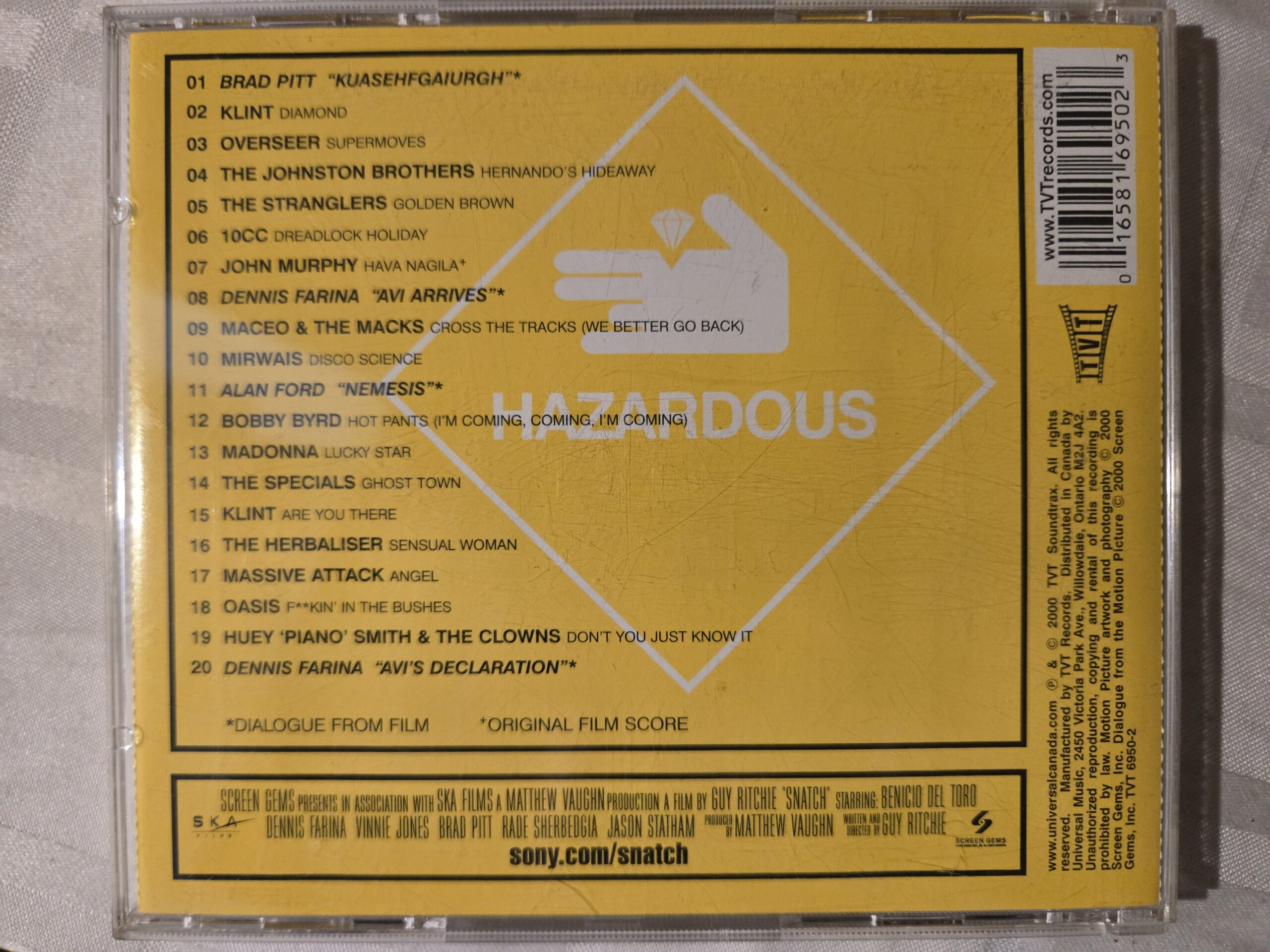 cd- Snatch 2000 - Soundtrack