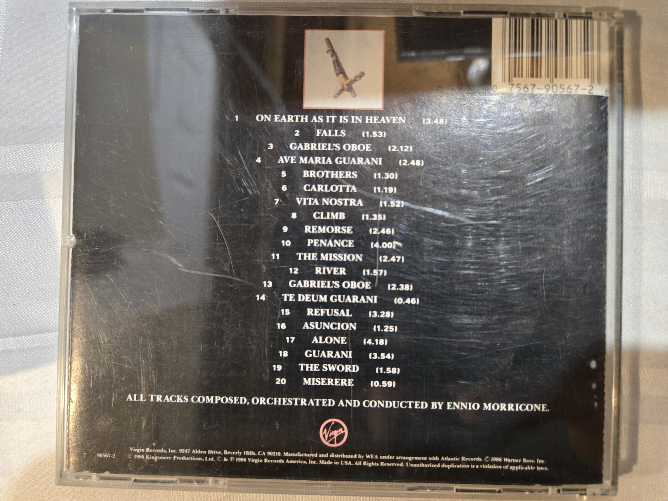 cd- The mission 1986 - Soundtrack