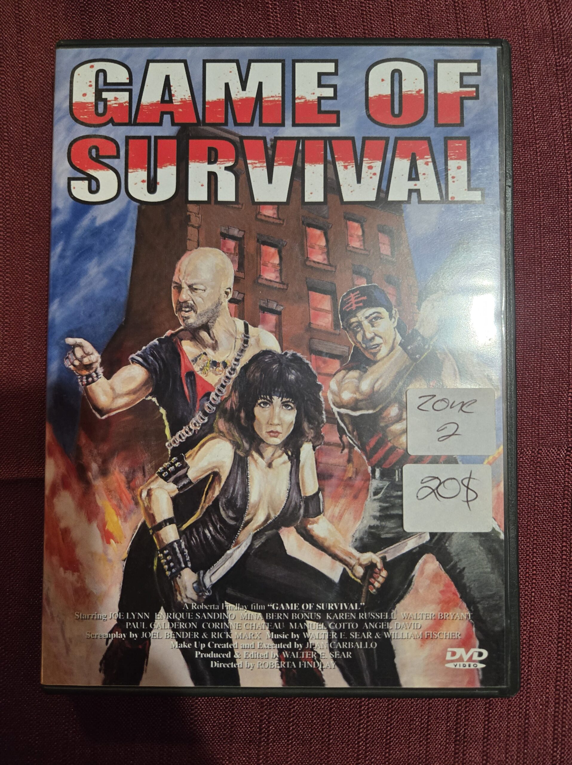 dvd- Game of survival – Zone 2 (PAL) – 1985