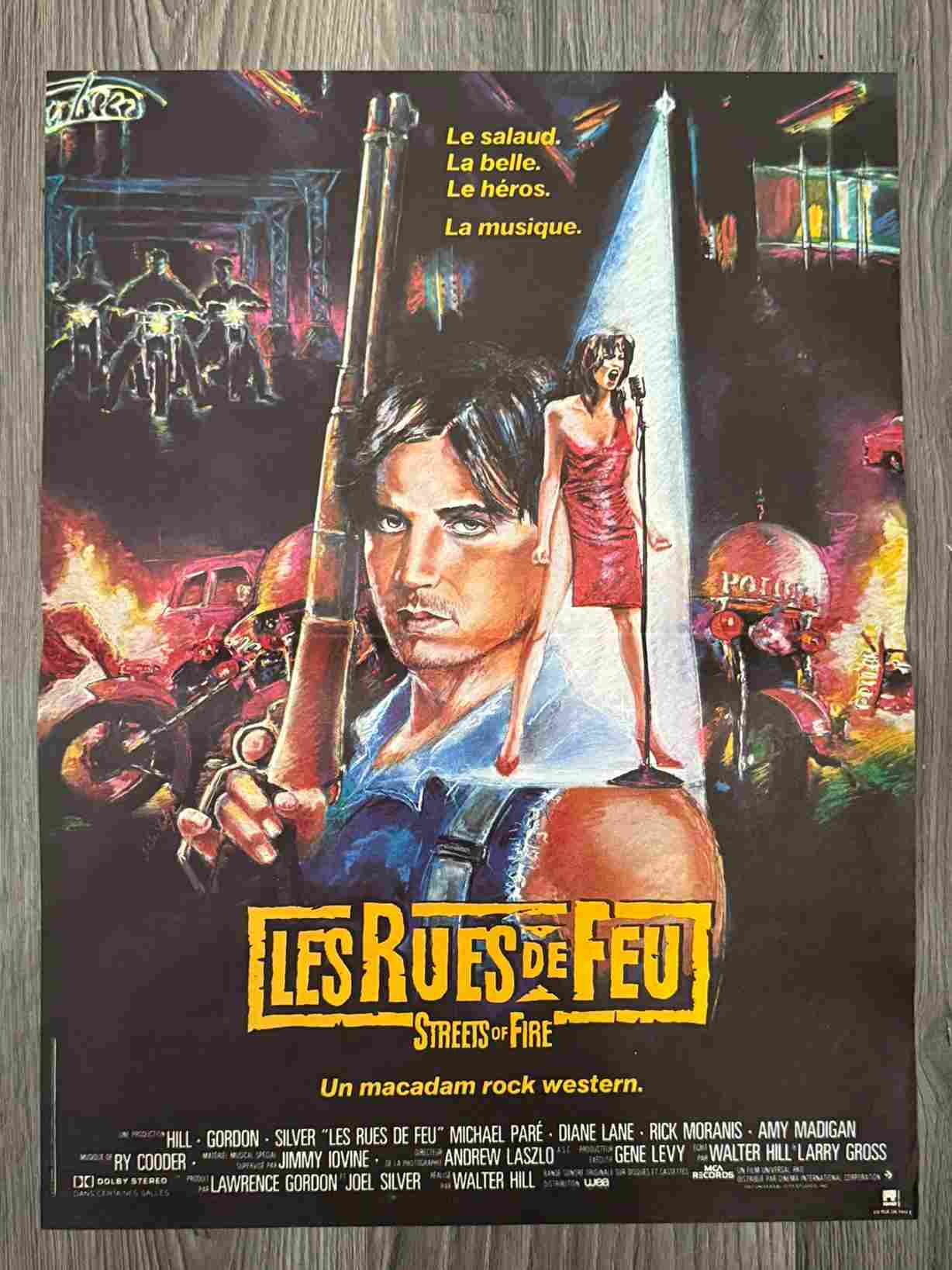 poster-streets of fire 1984 france