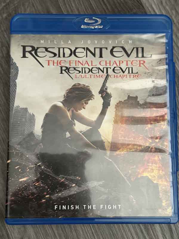 bluray- resident evil : the final chapter 2017