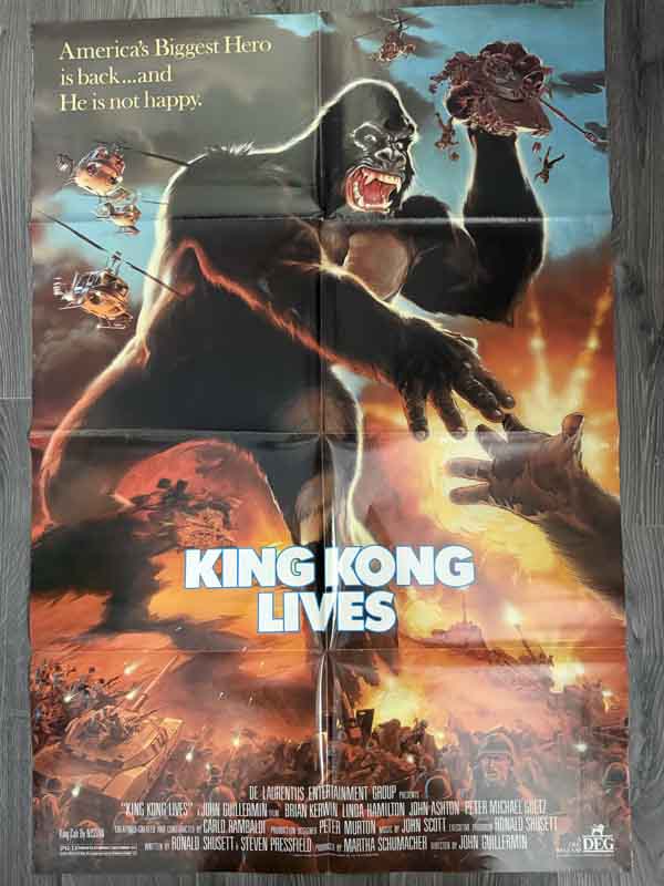 poster usa- king kong lives 1986 (one sheet)