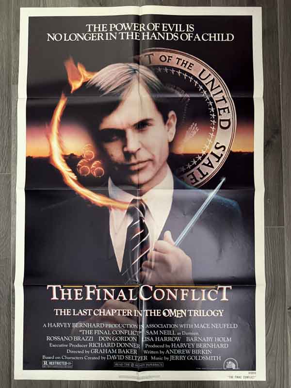 poster usa- the omen 3: the final conflict 1981 (one sheet)