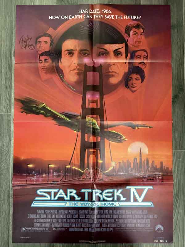 poster usa- star trek 4 1986 (signed by walter koenig)
