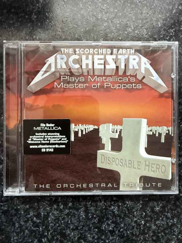 cd- metallica : master of puppets orchestral tribute 2006