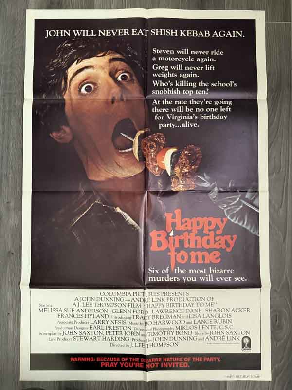 poster usa- Happy Birthday To Me 1981 (one sheet)