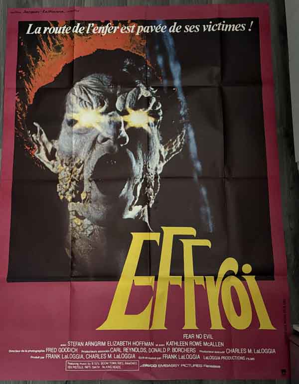 poster france – fear no evil 1981