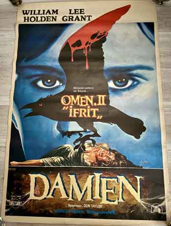 poster original turkish – the omen 2 1978