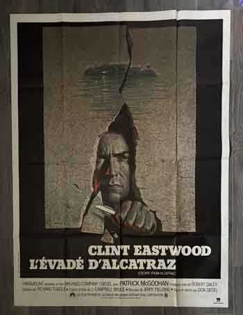 poster original france – escape from alcatraz 1979