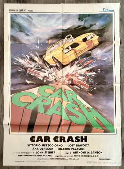 poster original italian – car crash 1981