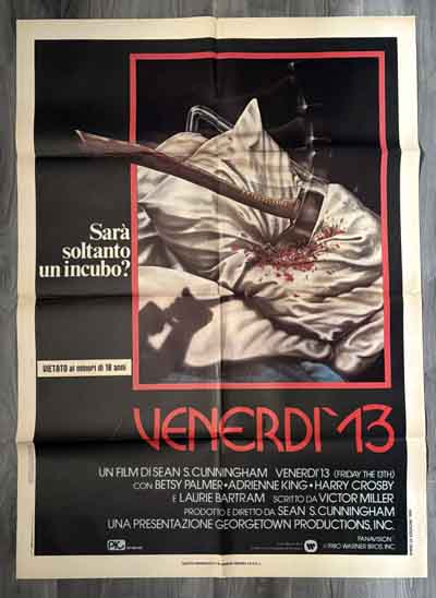 poster original italian – friday the 13th 1980