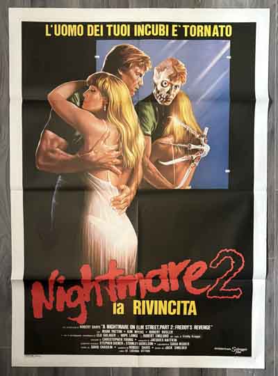 poster original italian – a nightmare on elm street 2 (1985)