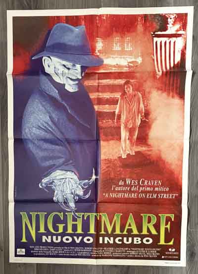 poster original italian – new nightmare 1994 (freddy 7)