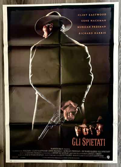 poster original italian – unforgiven 1992