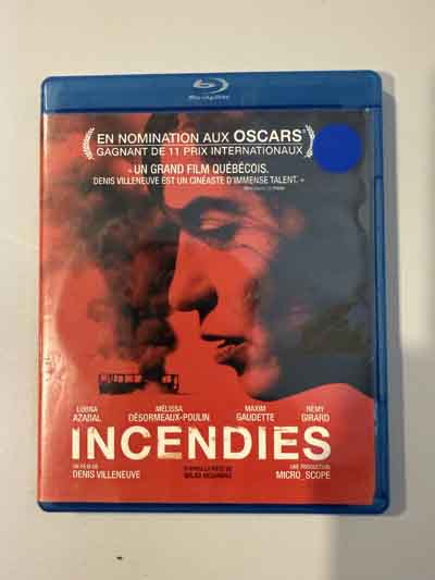 bluray – incendies 2010