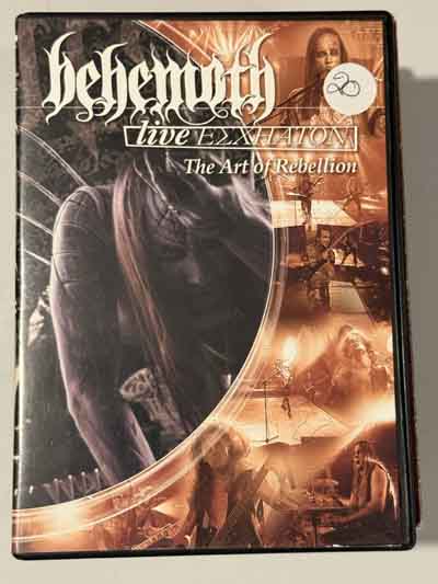 dvd – Behemoth : Live Exhaton – The Art Of Rebellion