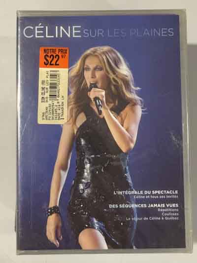 dvd – celine dion : sur les plaines 2008 (new seal)
