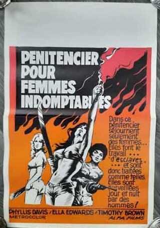 poster original belgian – women in prison (1975)