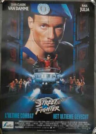 poster original belgian – street fighter (1994)