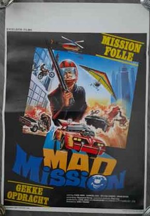 poster original belgian – mad mission (1982)