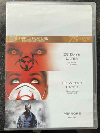 dvd – 28 Days Later / 28 Weeks Later / Mirrors (Triple Feature Set)