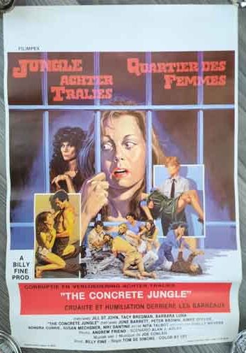 poster original belgian – the concrete jungle (1982)