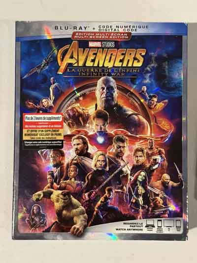 bluray – avengers : infinity war (2018)