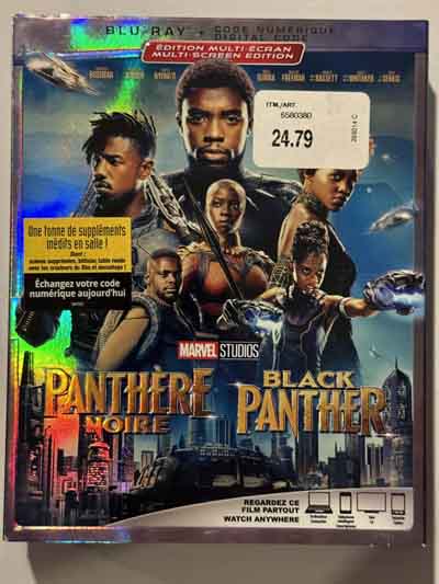 bluray – black panther (2018)