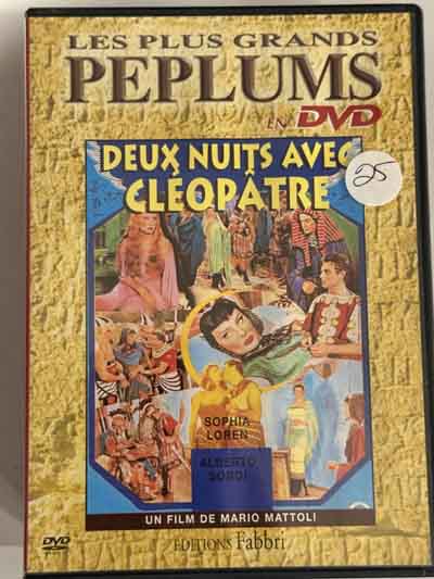 dvd pal – Les plus grands peplums : deux nuits avec cléopâtre