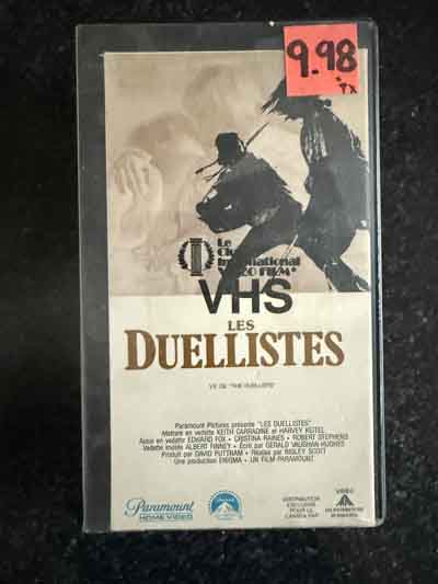 vhs – les duellistes (1977)