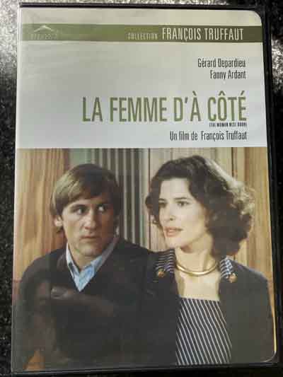 dvd – la femme d’à cote (1981)