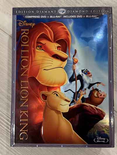 dvd – the lion king (1994) diamond edition