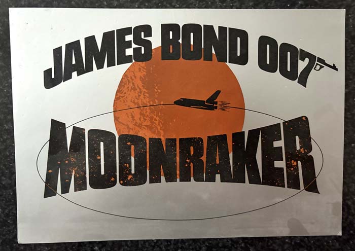 lobby Card promo – James Bond 007 – Moonraker (1970)