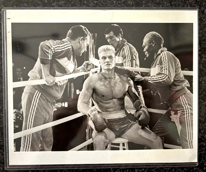 lobby card– Apollo Creed vs Ivan Drago Boxing – Rocky IV 1985