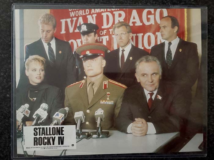 lobby card  – Ivan Drago Press Conference – Rocky IV 1985