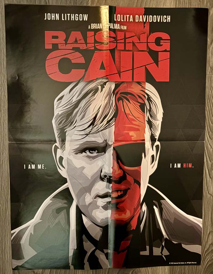 Poster – Scream Factory – Raising Cain (1992)