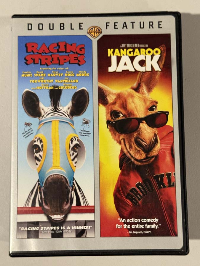 dvd – Racing Stripes / Kangaroo Jack (Double Feature)