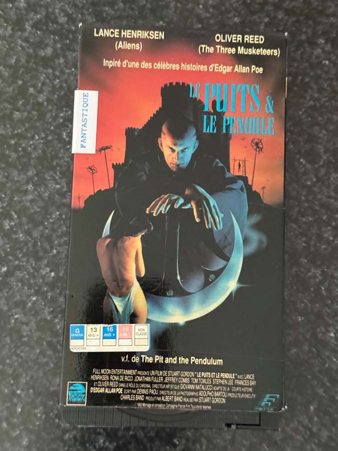 vhs – le puit et le pendule (1991)