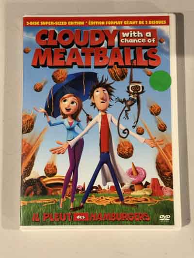 dvd – cloudy with achance of meatballs (2009)