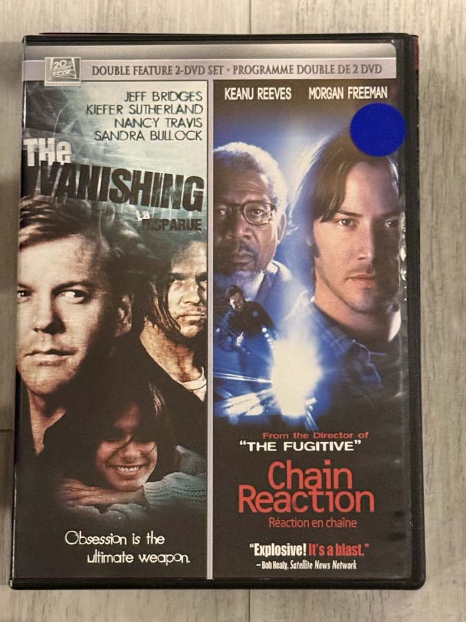 dvd – the vanishing / Chain Reaction (1996)