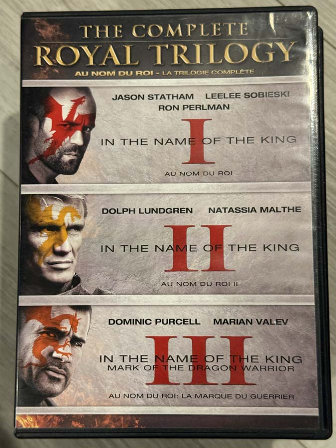 dvd – In the Name of the King : royal trilogy