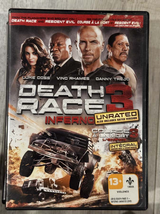 dvd – Death Race: 3 Inferno (2013)