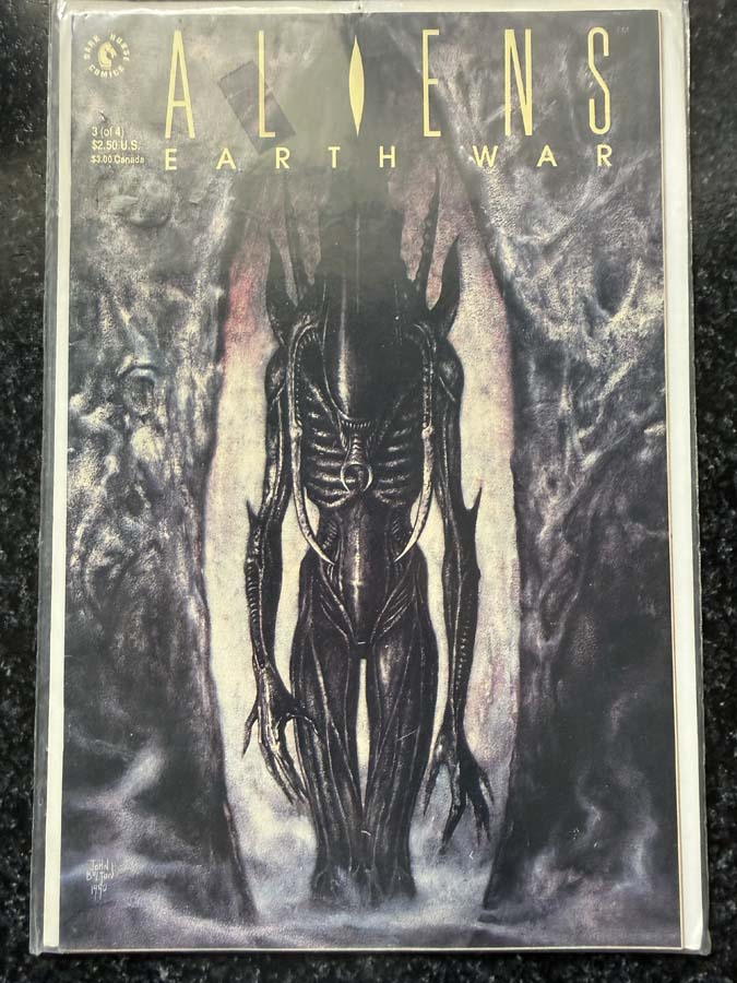 comic book – Aliens Earth War : 3 Dark Horse Comics (1990)